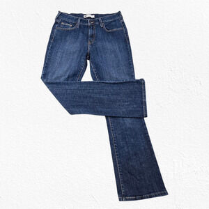 Levi’s 515 Bootcut Jeans Dark Wash Blue Mid Rise Stretch Denim Jean Size 10 / 30